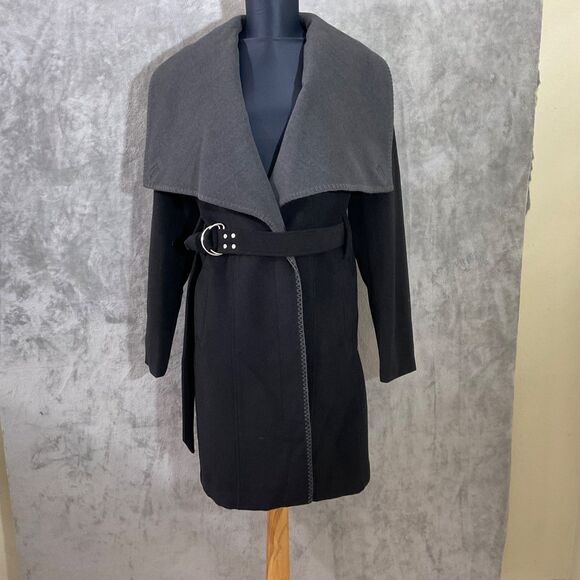 Sam Edelman shawl collar Belt/ button up Coat women’s size S - Picture 1 of 11